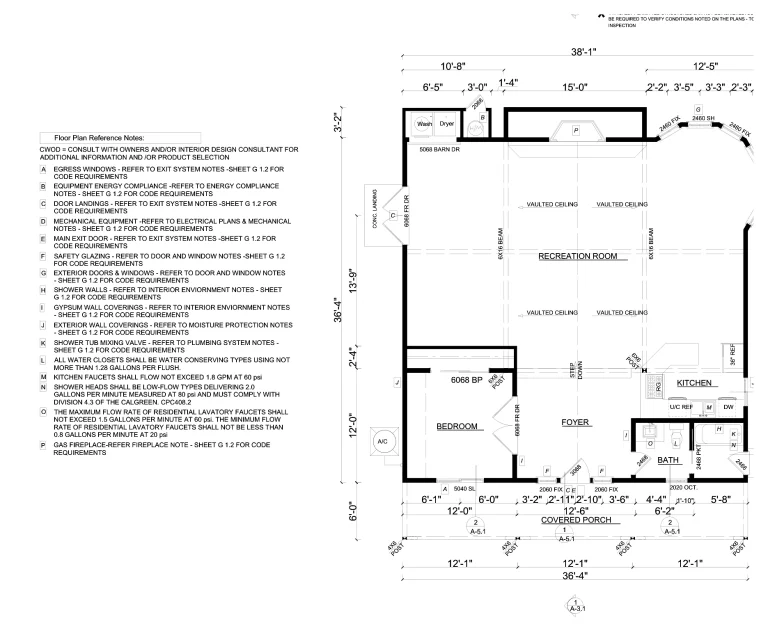 Full permit drawing set drawing sheet