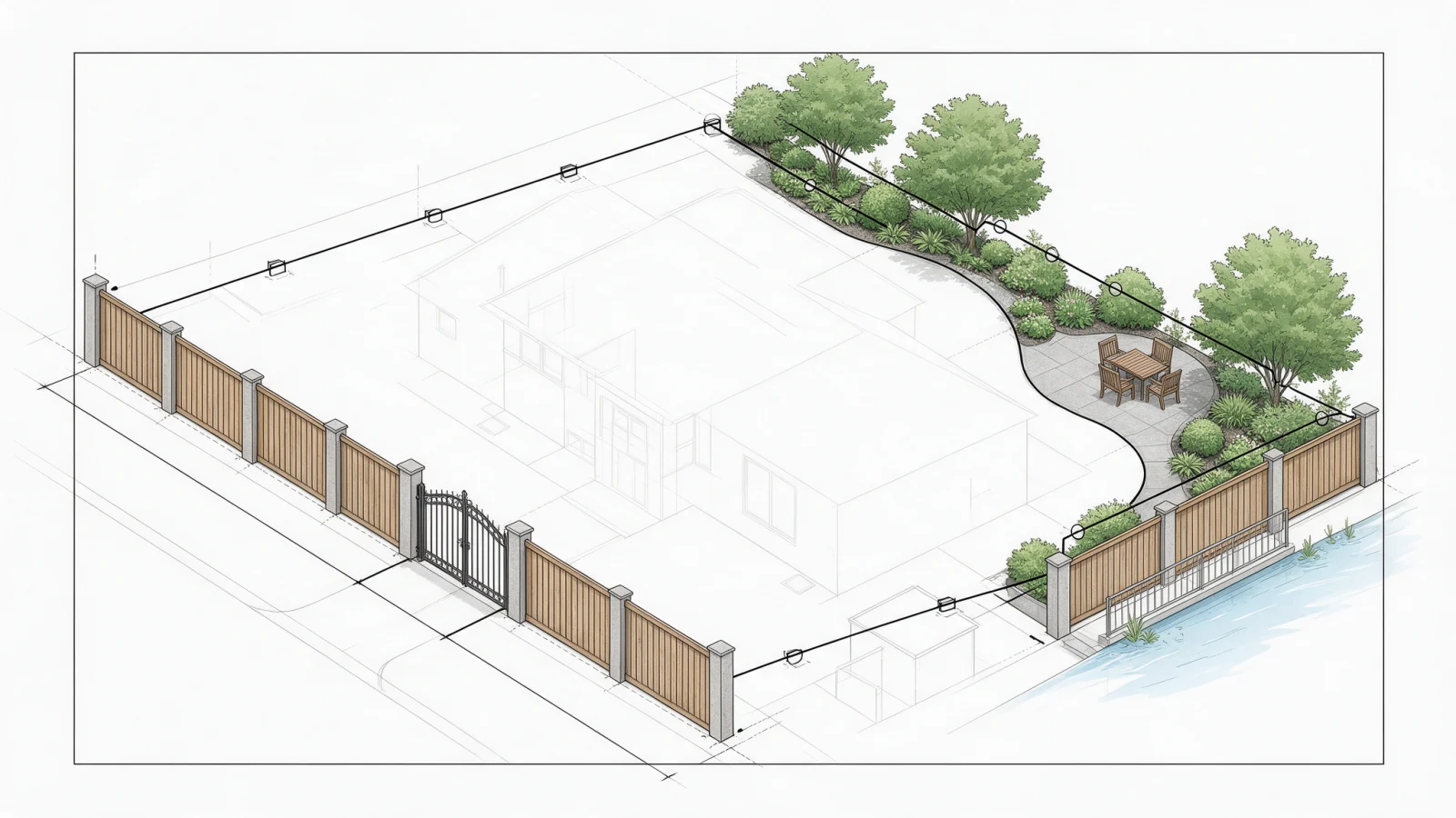 Fence Plans permit drawing context