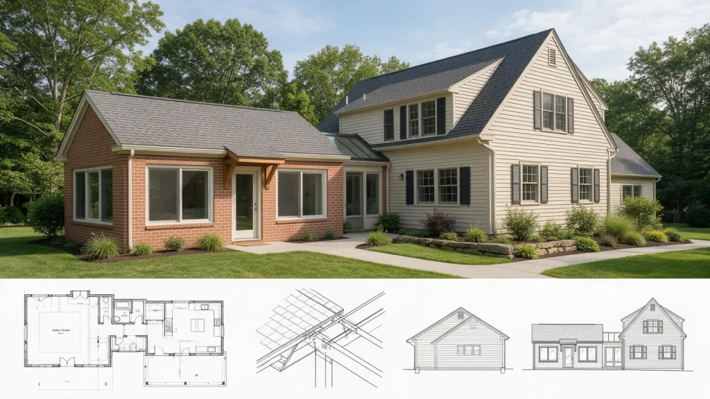 Home Additions permit drawing package and technical documentation