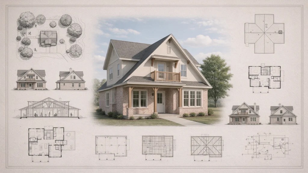 New Homes permit drawing package and technical documentation