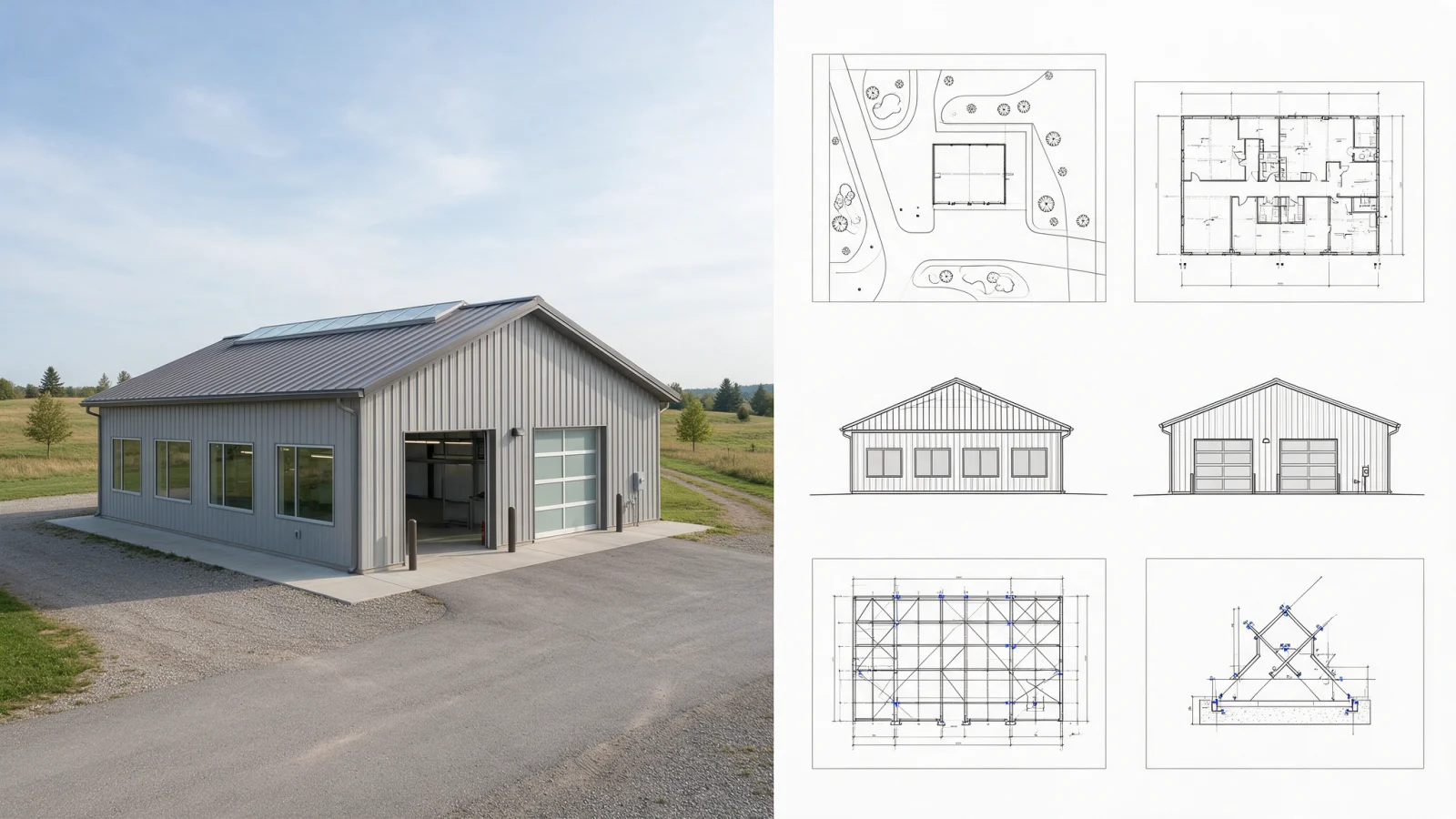 Metal Building Plans permit drawing context
