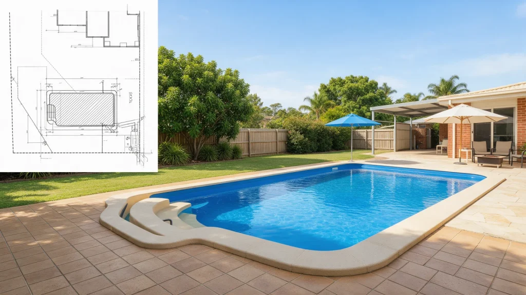 Pools permit drawing package and technical documentation